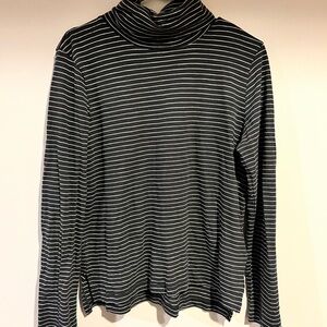 Madewell Black and White Striped Top